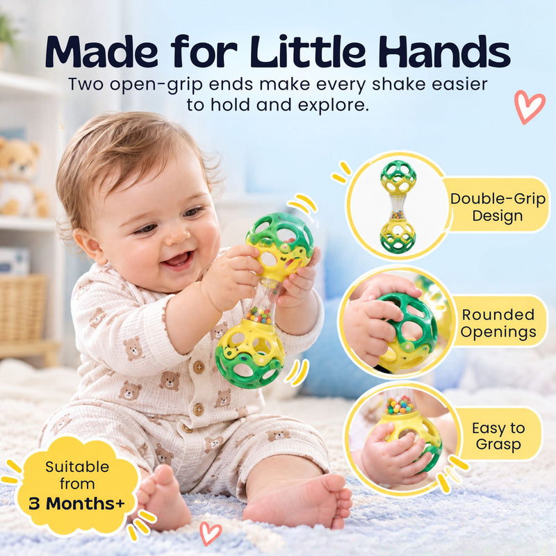 TibaToes™ ColourPop Baby Rattle Ball