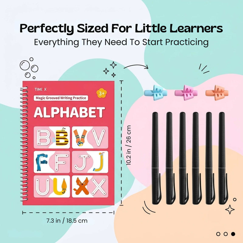 TibaToes™ Trace & Grow Reusable Writing Books