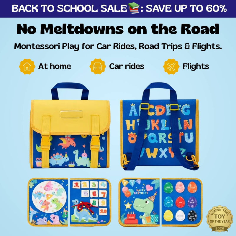 TibaToes™ Montessori Busy Board