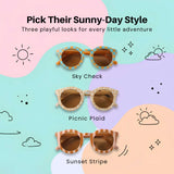 TibaToes Checker Sun Shades