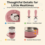 TibaToes™ LittleDine Stainless Steel Baby Feeding Set