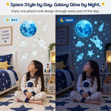 TibaToes™ GalaxyGlow Space Wall Stickers
