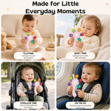 TibaToes™ RainbowGrip Baby Teether Rattle