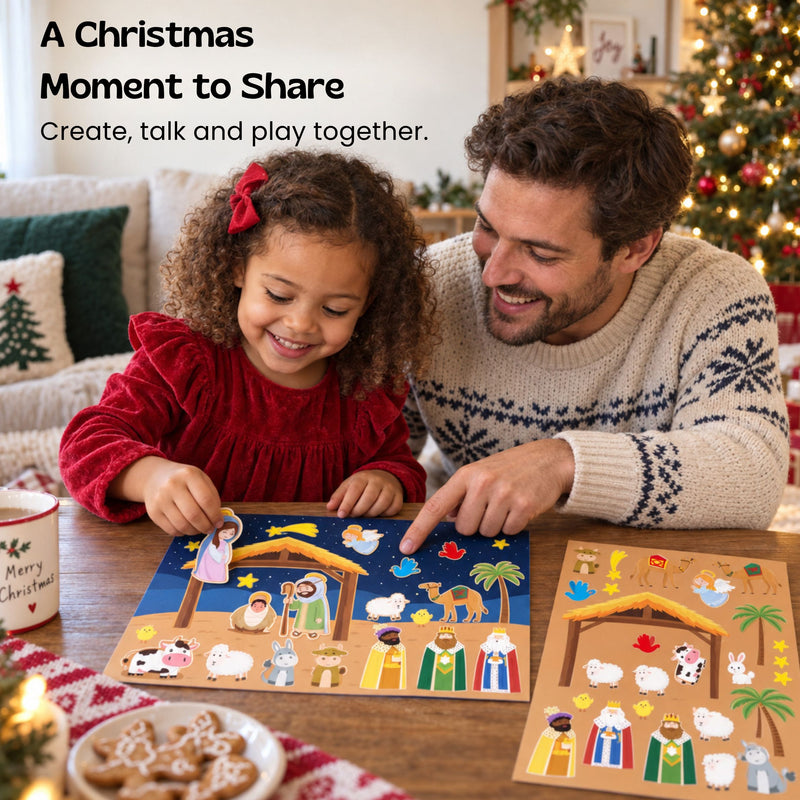 TibaToes™ Christmas Nativity Sticker Story Set