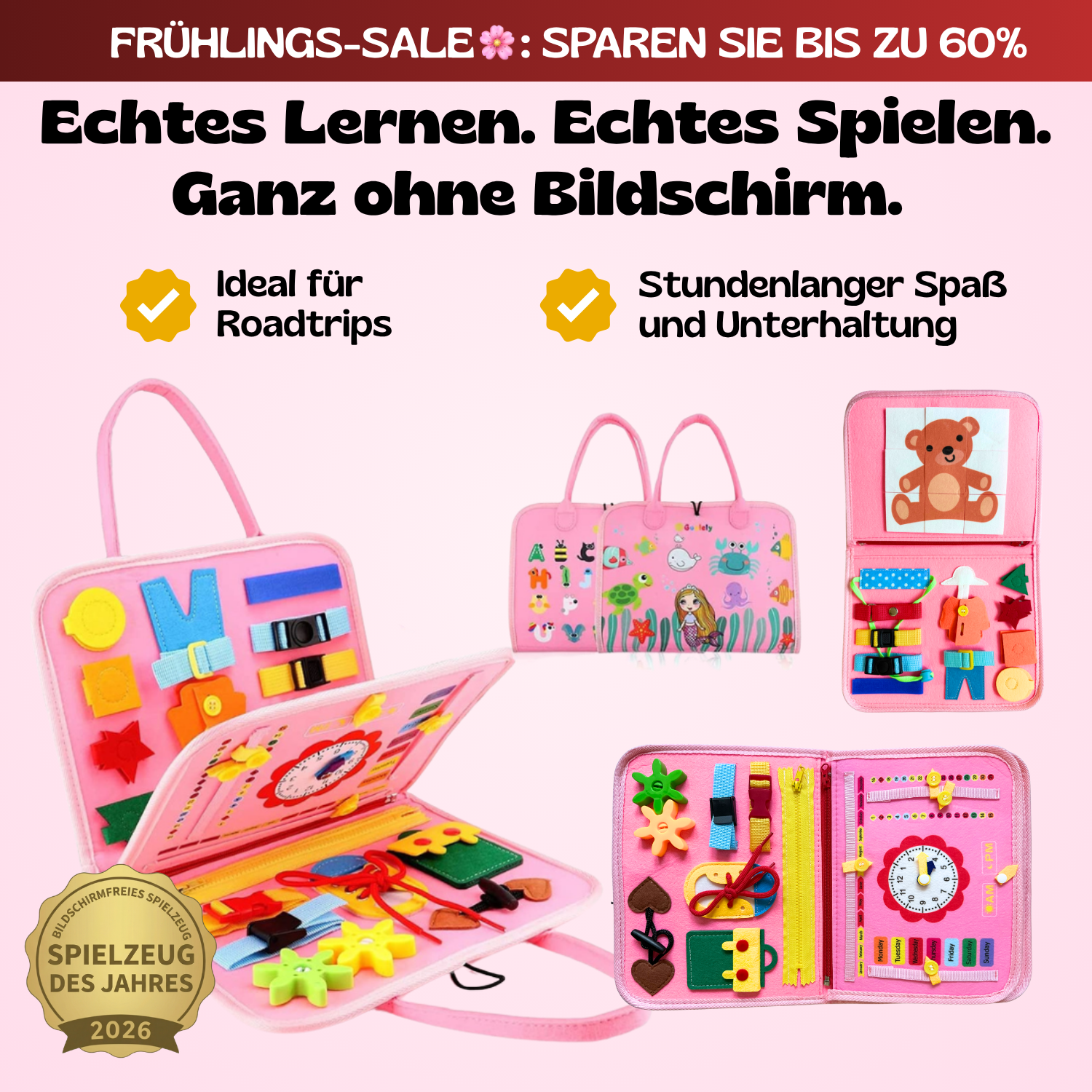 TibaToes™ Montessori-Aktivitätsbrett