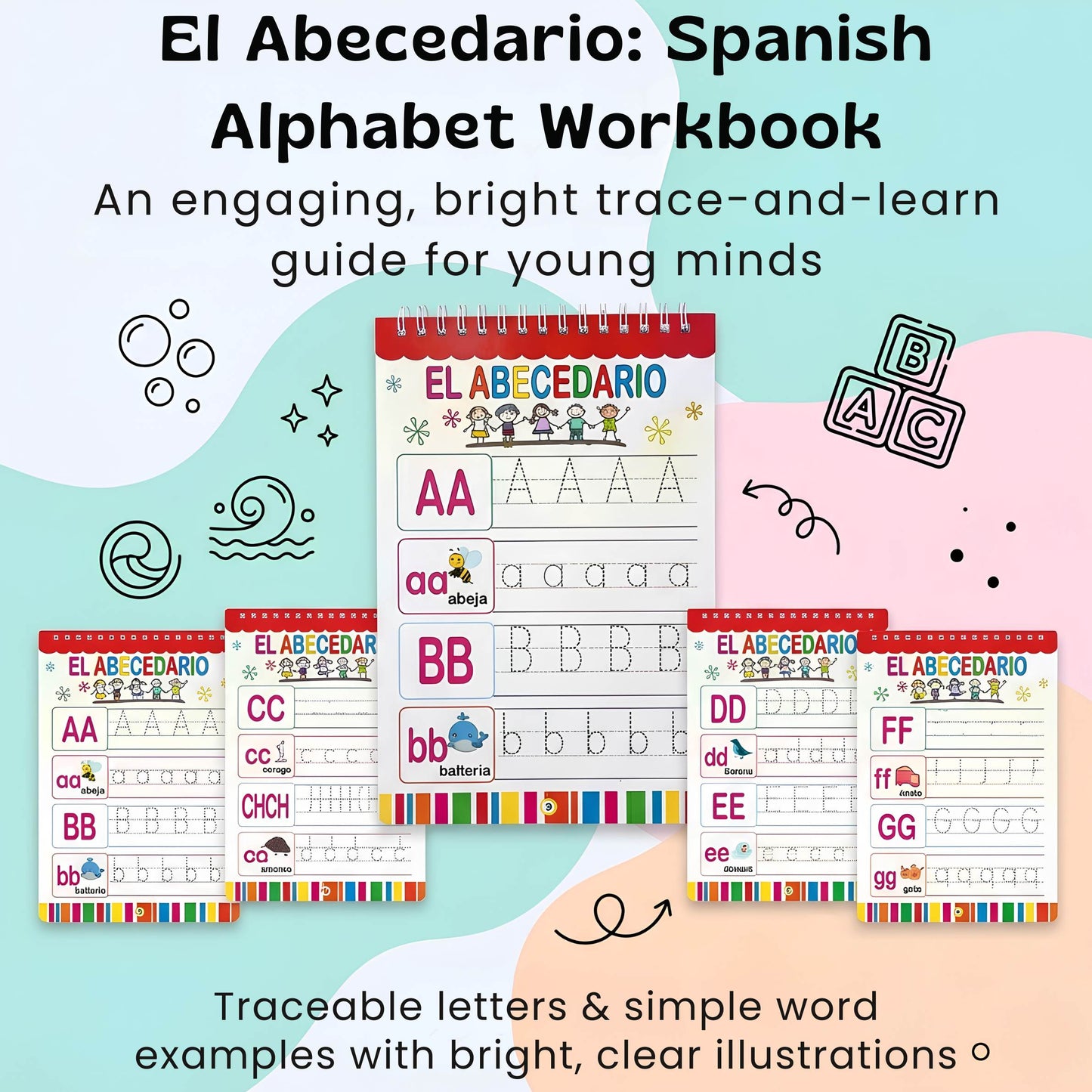 TibaToes™ Bilingual Magic Writing Workbook