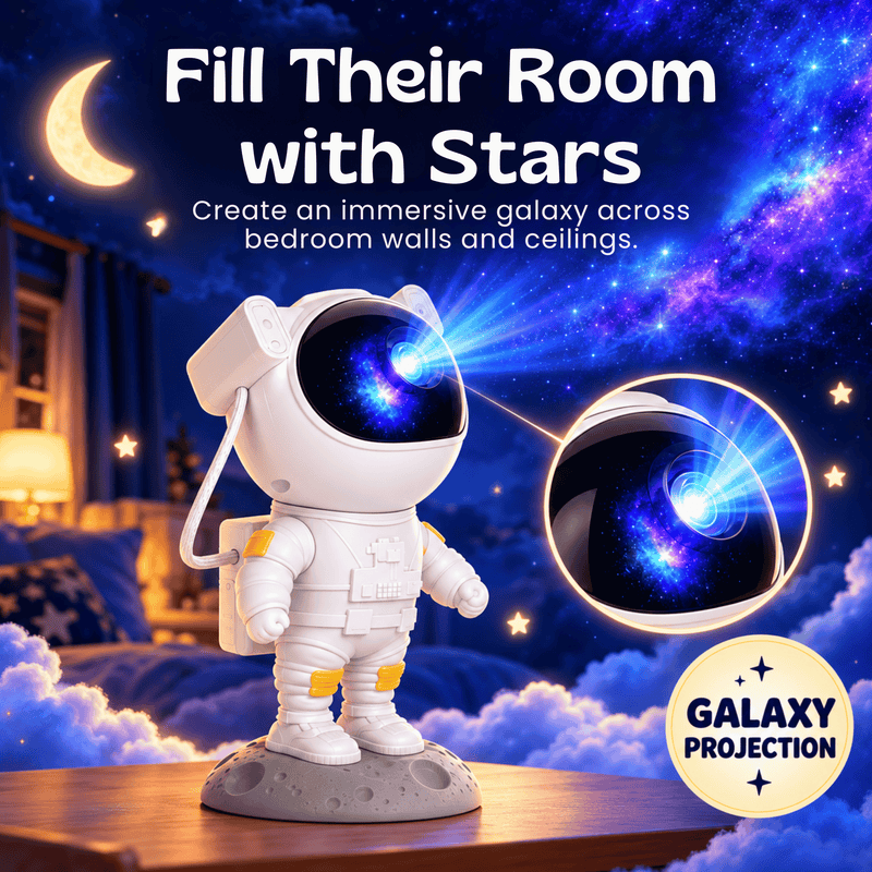 TibaToes™ Astronaut Galaxy Night Light Projector