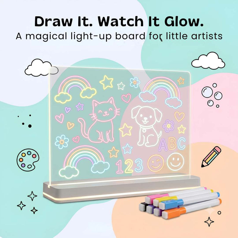 TibaToes™ GlowScribble Light-Up Drawing Board