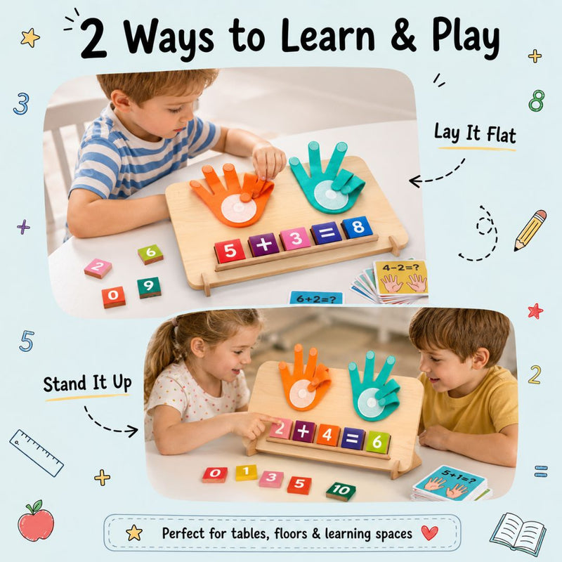 TibaToes™ Wooden Finger Math Counting Board