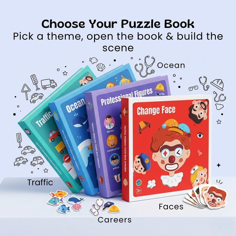 TibaToes™ MixFace Magnetic Story Puzzle
