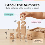TibaToes™ NumberNest Wooden Counting Blocks