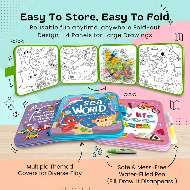 TibaToes™ MagicSplash Water Drawing Book