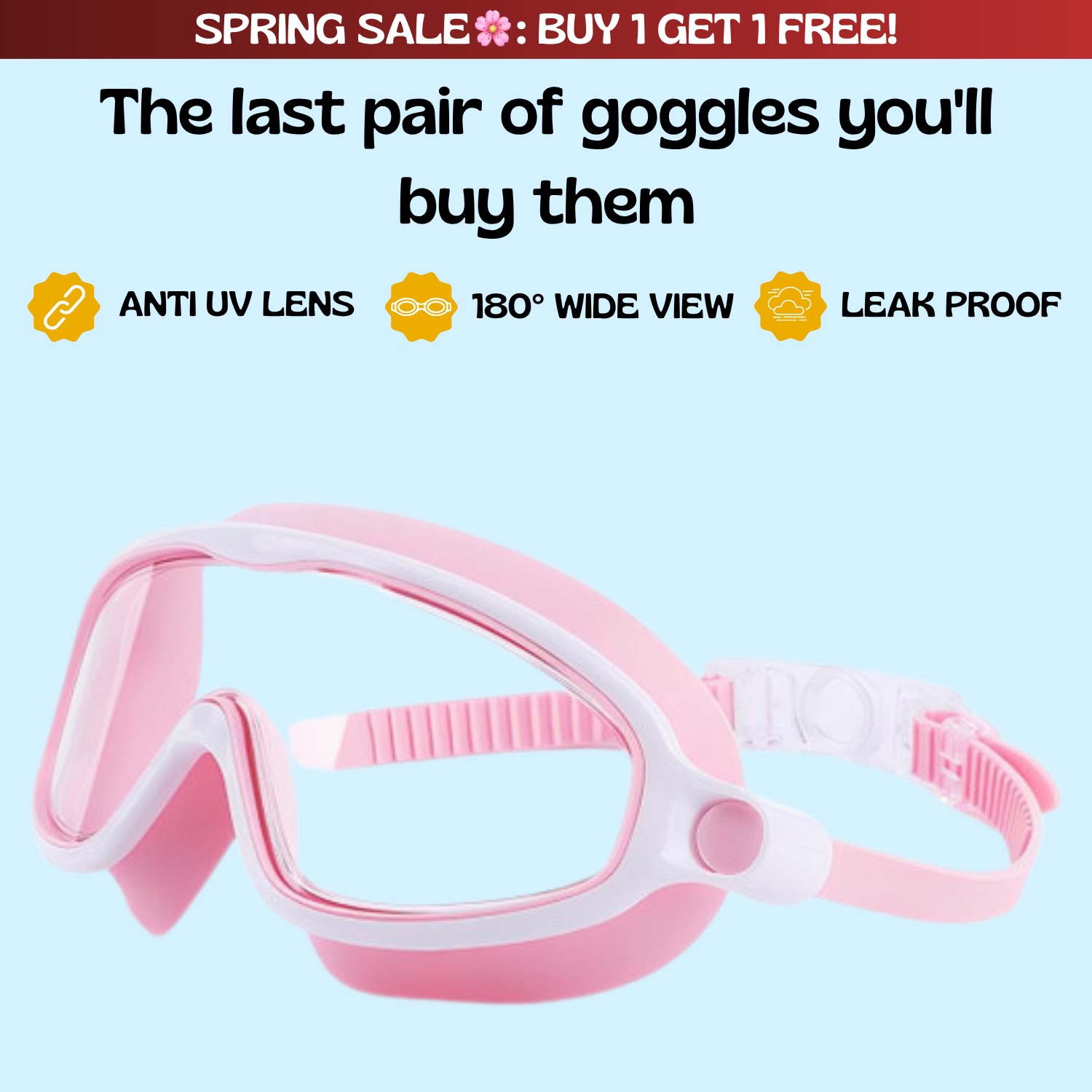 TibaToes™ Clip-On Swim Goggles