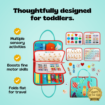 TibaToes™ Montessori Busy Board