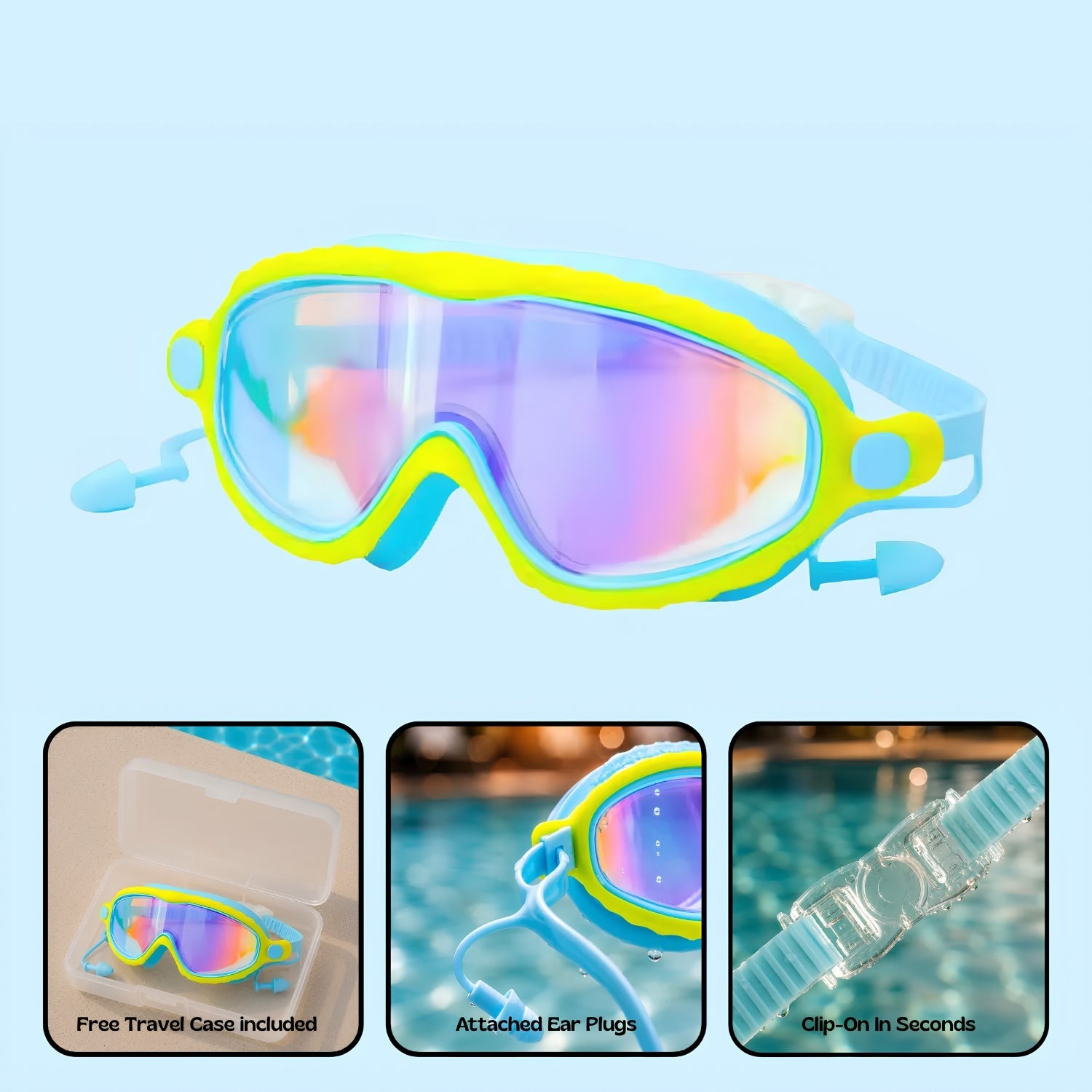 TibaToes™ Clip-On Swim Goggles