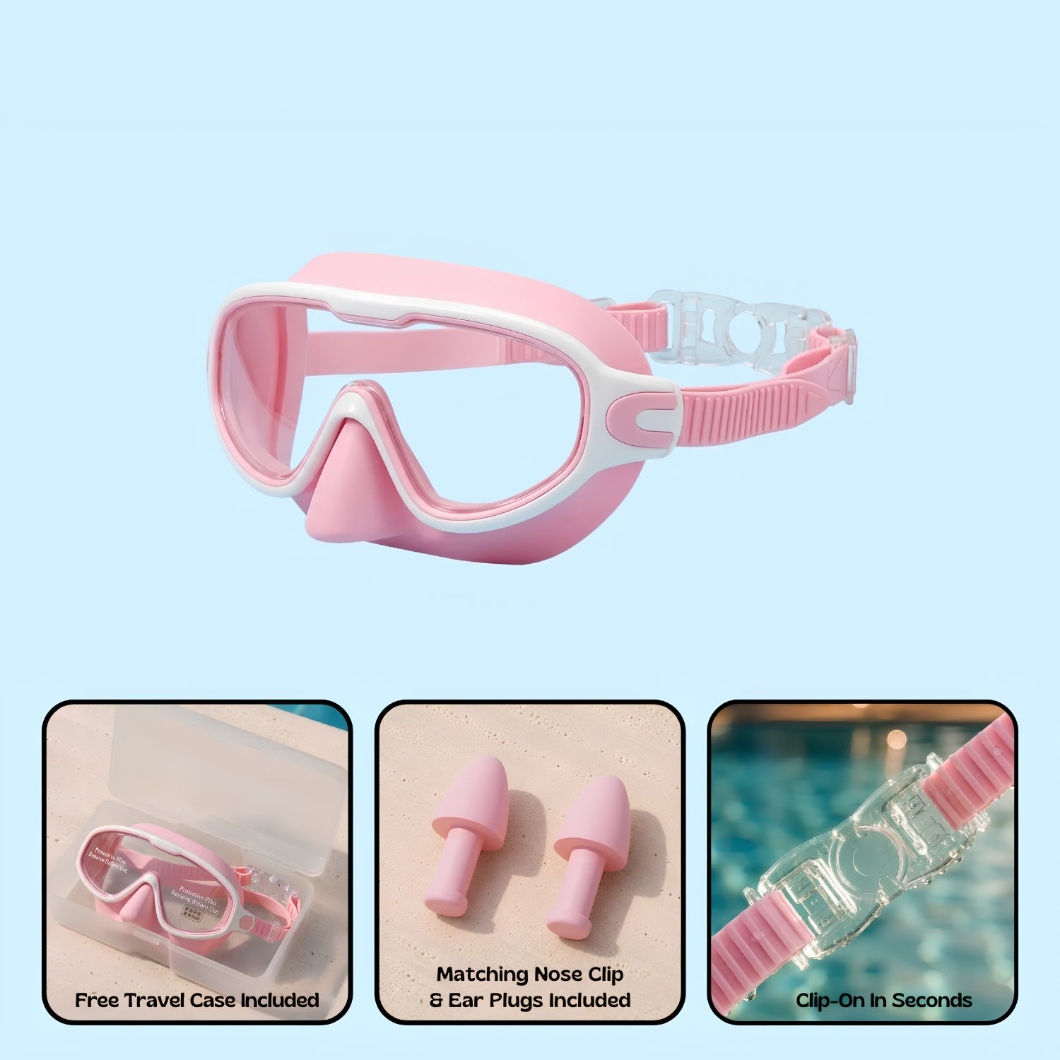 TibaToes™ Clip-On Swim Goggles