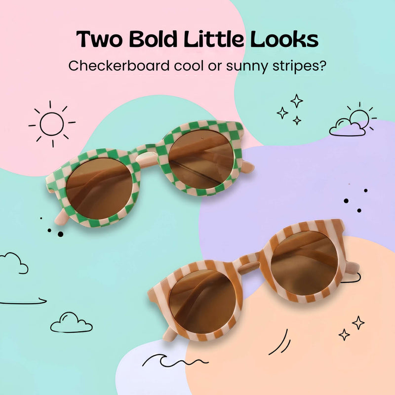TibaToes Checker Sun Shades