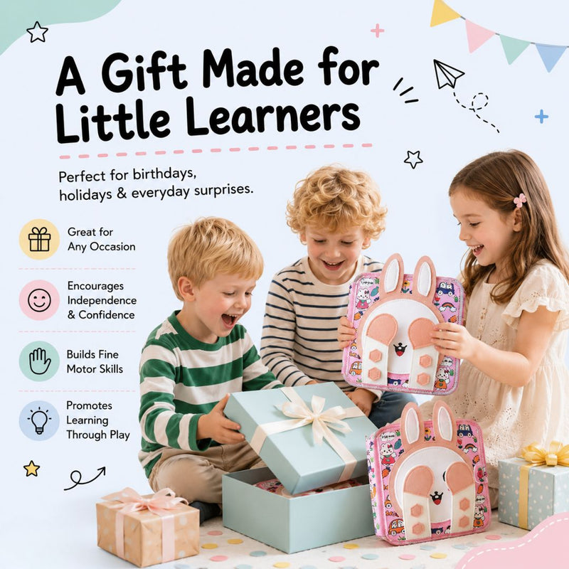 TibaToes™ Bunny Busy Book