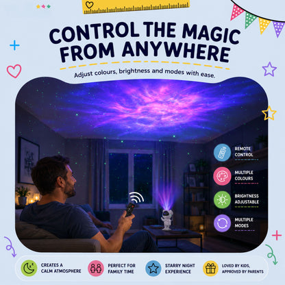 TibaToes™ Astronaut Galaxy Night Light Projector