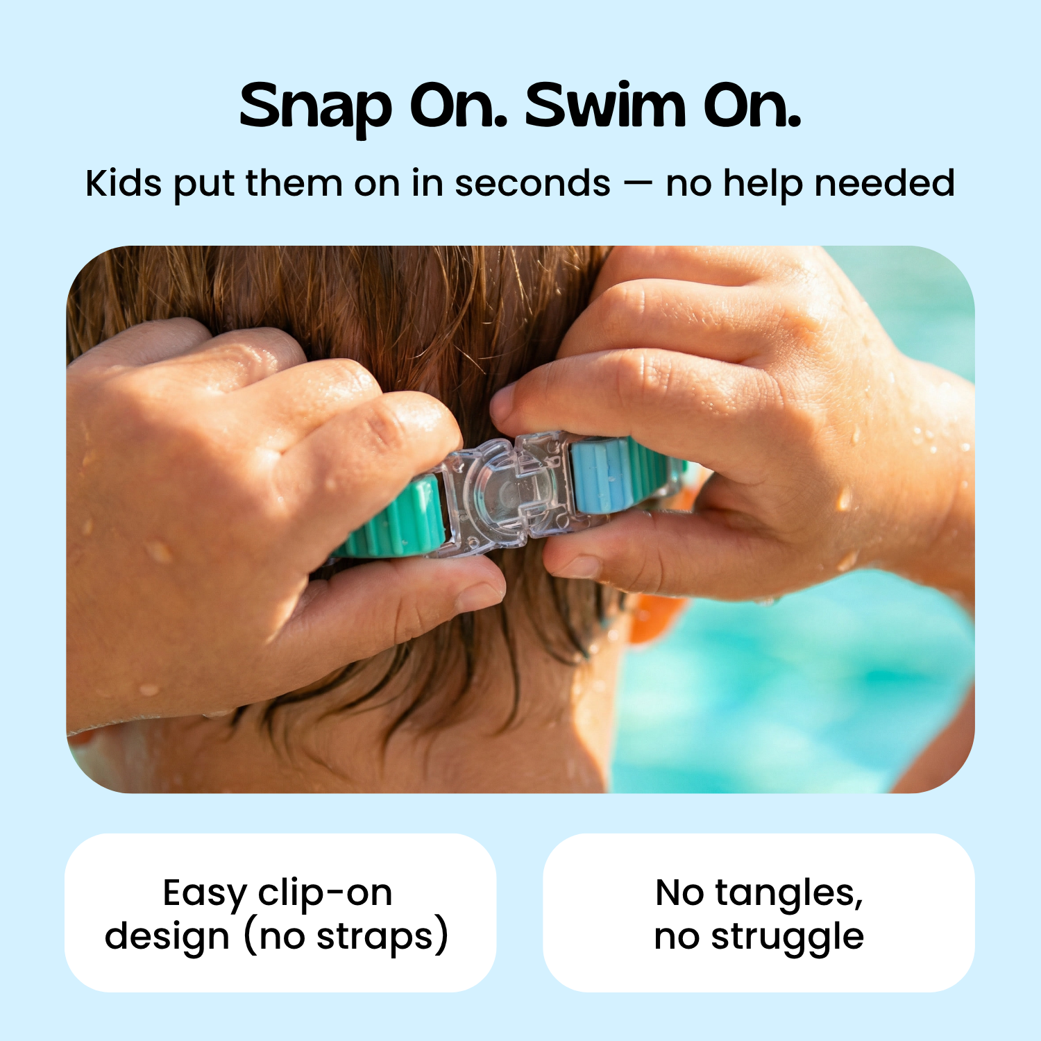 TibaToes™ Clip-On Swim Goggles