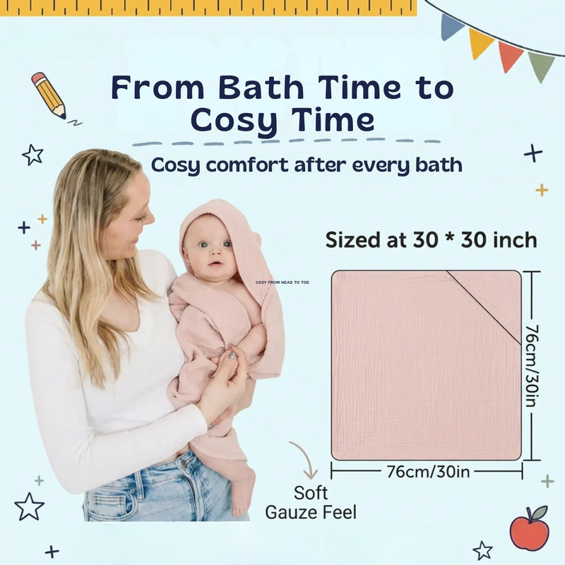 Buy 1 Take 1 TibaToes™ CozySprout Hooded Baby Towels