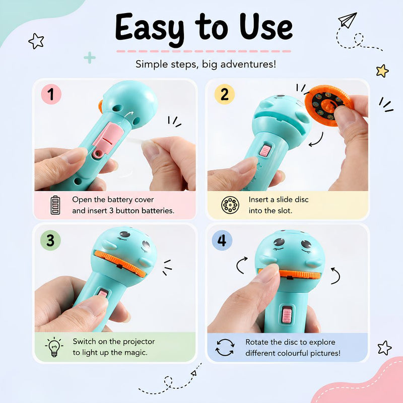 TibaToes™ Animal Story Projection Flashlight