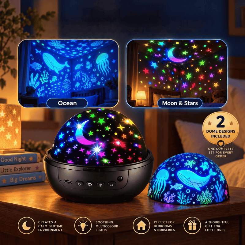 TibaToes™ StarryGlow Projector Night Light