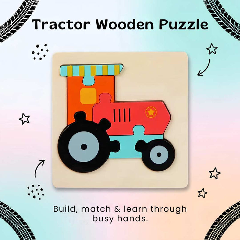 TibaToes™ Shape & Learn Wooden Puzzle