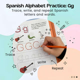 TibaToes™ Spanish ABC Writing Workbook