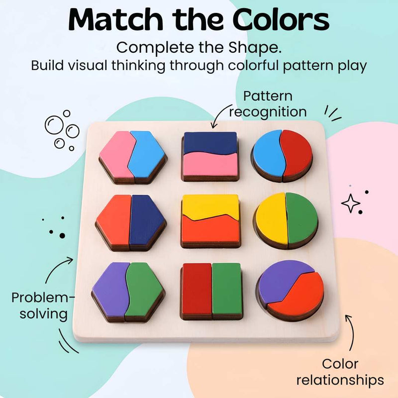 TibaToes™ Montessori träpussel
