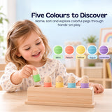 TibaToes™ Pop & Press Wooden Activity Toy