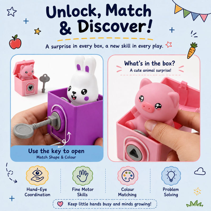 TibaToes™ Animal Train Match & Play Set