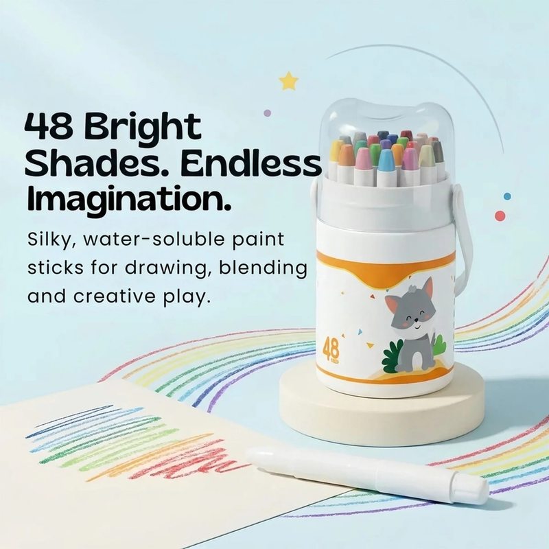 TibaToes™ Silky Twist-Up Crayon Set
