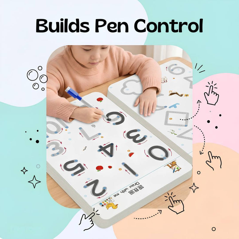 TibaToes™ TraceBuddy Reusable Pen Control Books