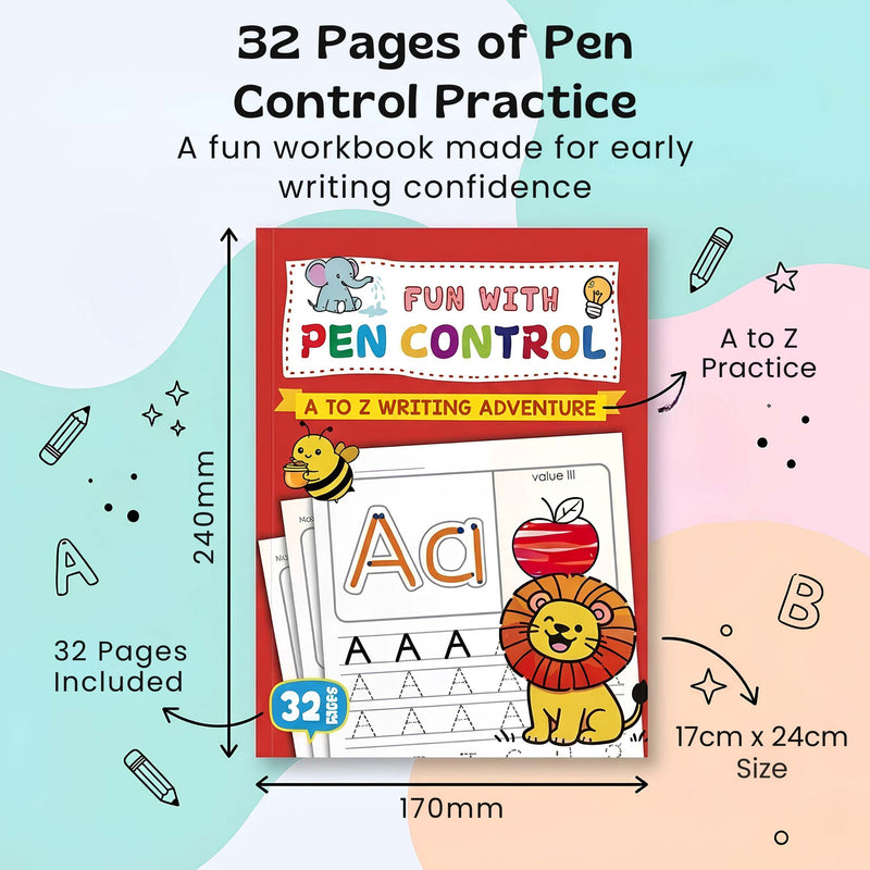 TibaToes™ AlphabetQuest Tracing Workbook