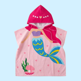 TibaToes™ Kids Hooded Beach Poncho Towel (3-8 years)