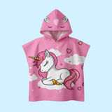 TibaToes™ Kids Hooded Beach Poncho Towel (3-8 years)