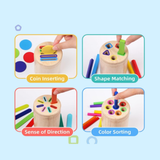 TibaToes Montessori Multi-Skill Sorting Cylinder