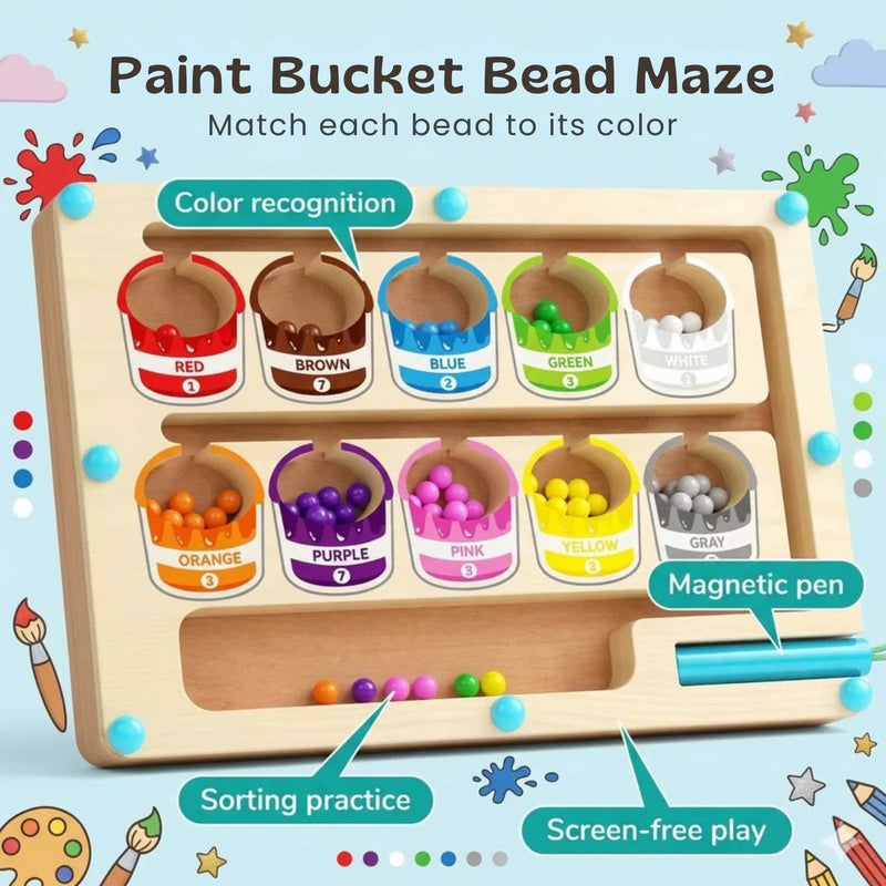 TibaToes™ MagniSort Color Maze Board