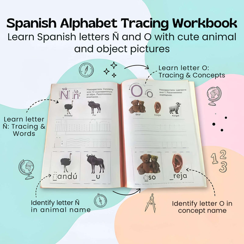 TibaToes™ Spanish ABC Writing Workbook