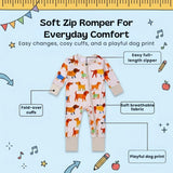 TibaToes™ Soft Zip Baby Romper