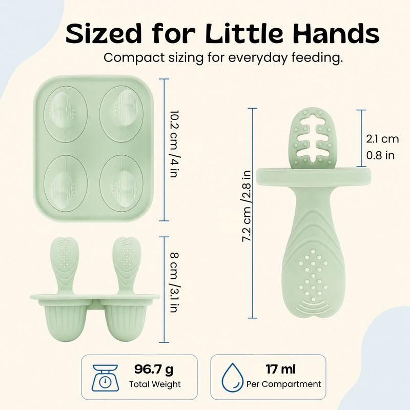 TibaToes™ Little Bites Silicone Feeder & Teether Set