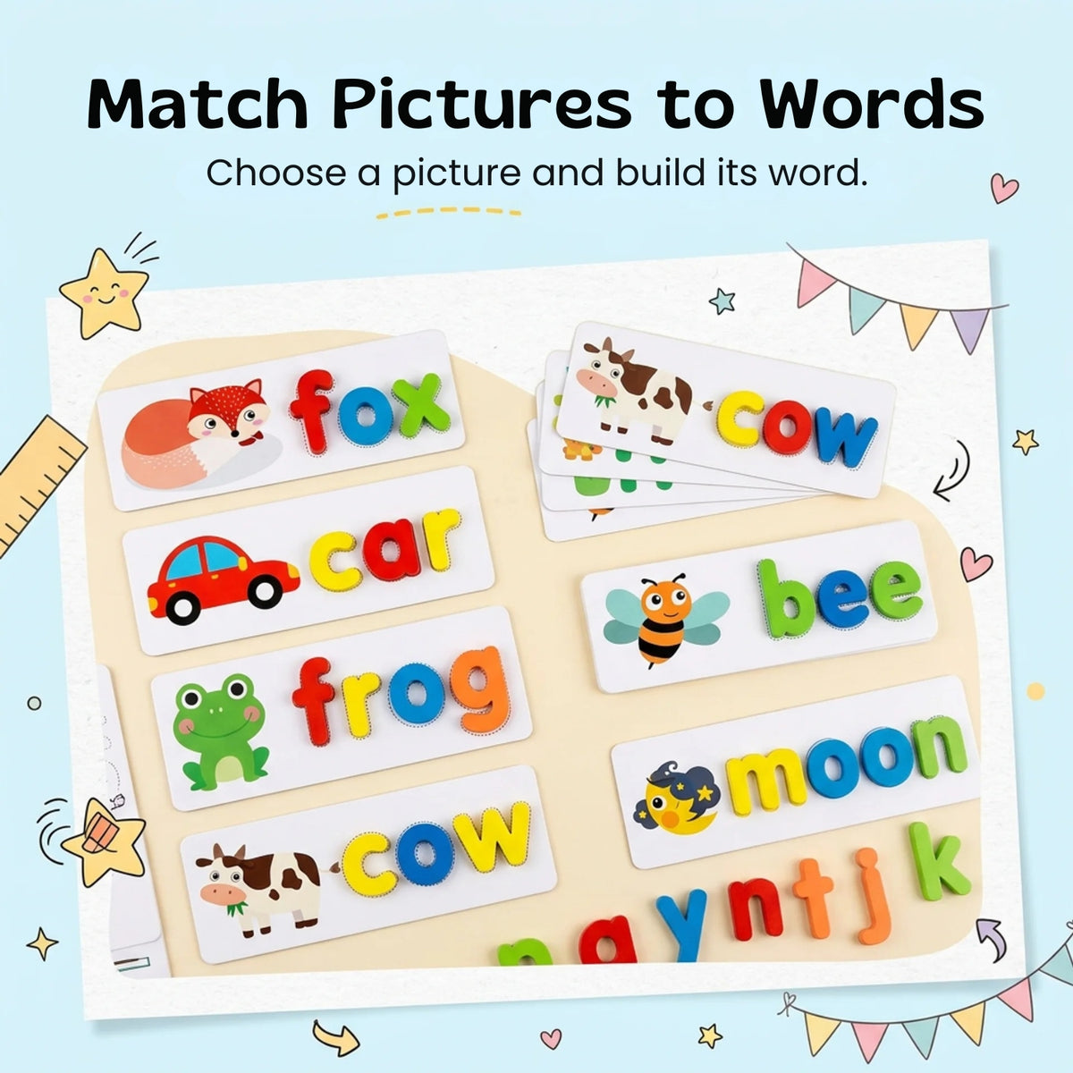 TibaToes™ See & Spell Letter Matching Game