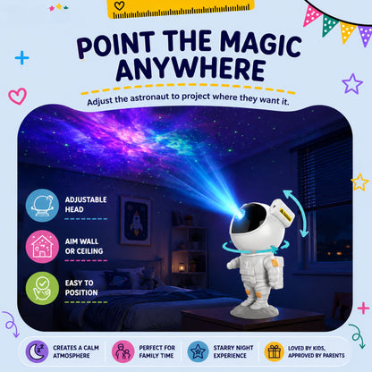TibaToes™ Astronaut Galaxy Night Light Projector