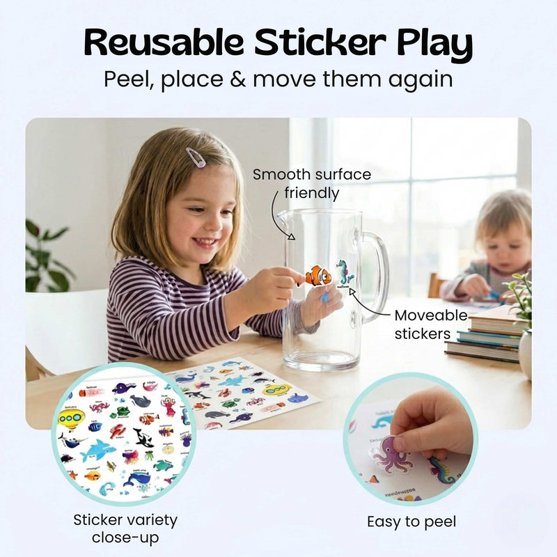 TibaToes™ CarryScene Reusable Sticker Book