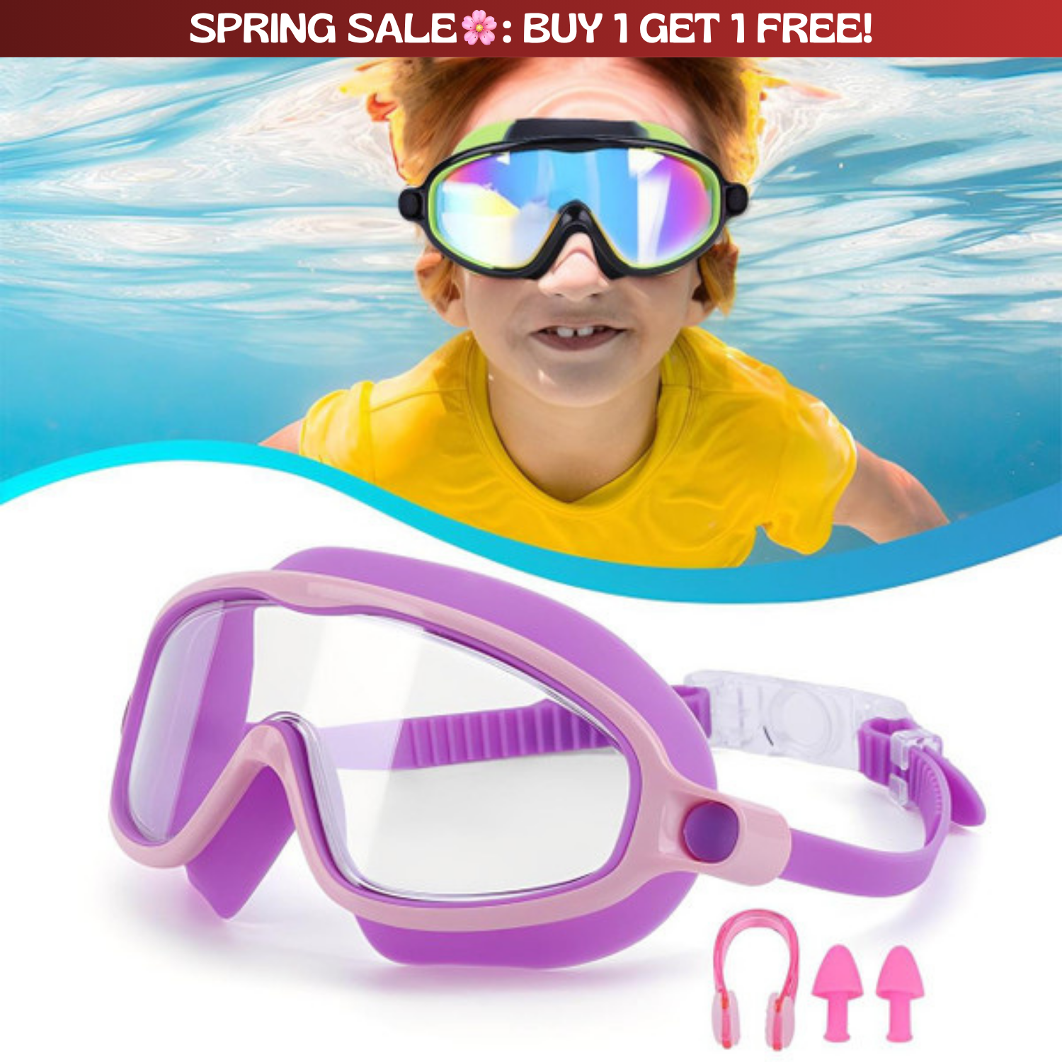 TibaToes™ Clip-On Swim Goggles