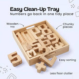 TibaToes™ NumberNest Wooden Counting Blocks