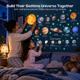 TibaToes™ Glow-in-the-Dark Space Sticker Set