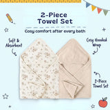 Buy 1 Take 1 TibaToes™ CozySprout Hooded Baby Towels