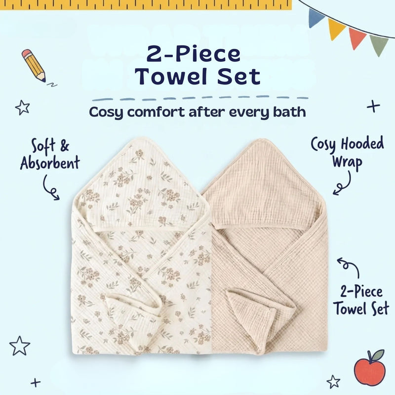 Buy 1 Take 1 TibaToes™ CozySprout Hooded Baby Towels